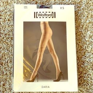 Wolford black Daria tights XS